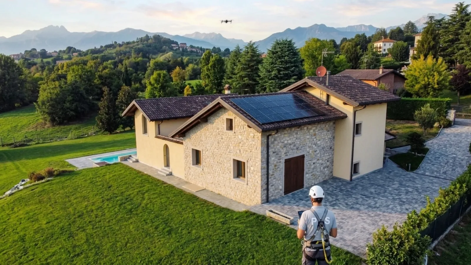 Panneaux solaires en toiture dans les Pyrénées-Atlantiques